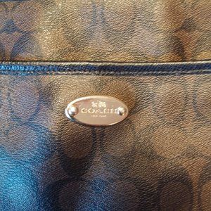 Coach Brown Vinyl  Handbag